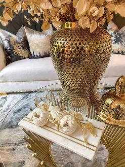 Gold Metal Branch Decorative Piece With Glass Tealight Holder -Home Essentials Shop image b4389662 1e3c 4b94 a1f1 0c274ad41905 new