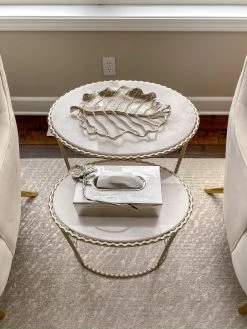 Silver Openwork Leaf Decor/Trivet