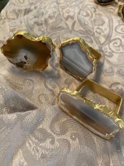 Set Of 4 Agate Napkin Rings (2 Colors) -Home Essentials Shop image c2a612bc 44f8 4cd3 8868 24c382f3da80 new