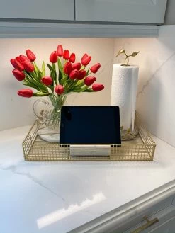 Set Of 2 Gold Metal Organization Baskets -Home Essentials Shop image c3a90222 9116 4861 89ed 8e08b21ad196 new