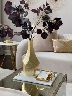 Abstract Textured Metal Vase -Home Essentials Shop image c44fb363 81e8 42d0 b1f8 200db9b67611 new