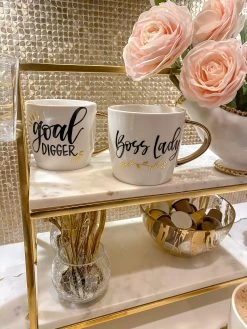 "Boss Lady" Coffee Mug With Gold Handle -Home Essentials Shop image c5cdcace 0c79 42b4 ac0e d5a80cbeb34d