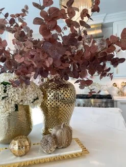 36" Burgundy Two-Tone Eucalyptus Stem