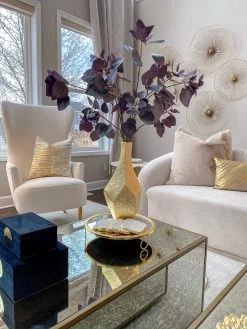 Abstract Textured Metal Vase