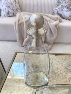 Glass Bottle With Silver Ball Stopper (2 Sizes) -Home Essentials Shop image cd7196c7 3b4c 4fac bf0f 41fe29e432f1 new