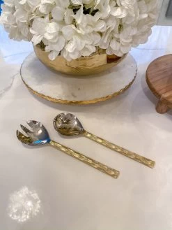 Hammered Gold Server Set