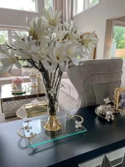 Large Rectangular Glass Tray From The White Jeweled Flower Collection -Home Essentials Shop image d0a23279 839e 4bc0 b6d3 ea107a408106 new 1
