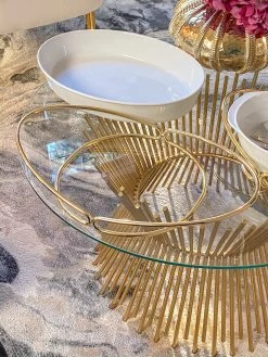 Oval Porcelain Serveware With Metal Base (2 Colors) -Home Essentials Shop image d1b1a9ef 414b 4793 9270 dae65a2f9514 new