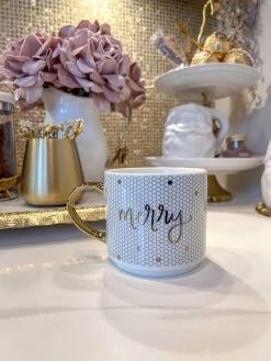 Gold Merry Mosaic Mug