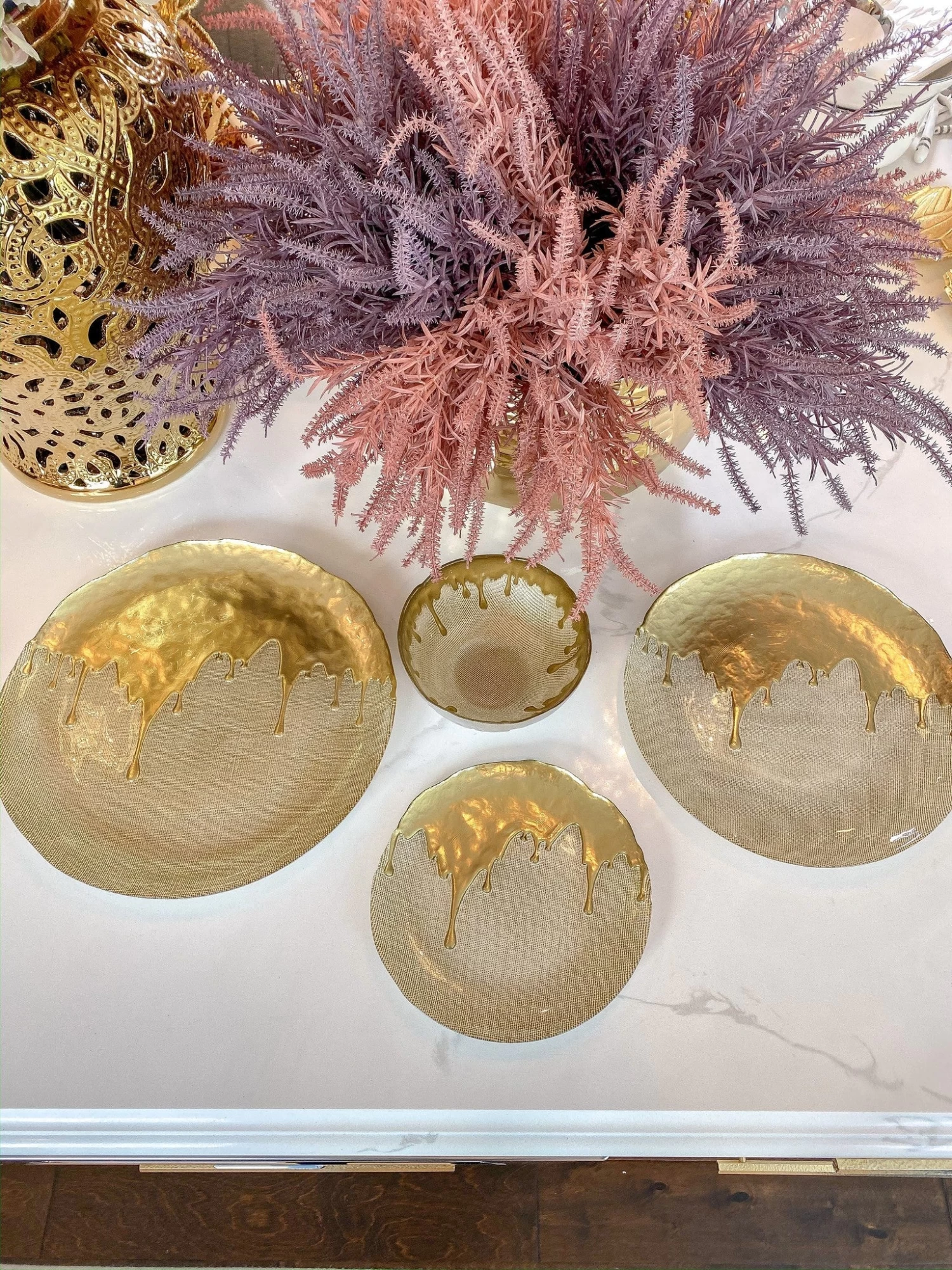 Gold Dipped Dinnerware Collection (Sold Separately) 6 Gold Dipped Dinnerware Collection (Sold Separately) - Image 4