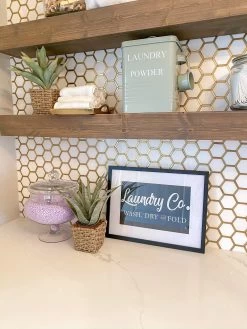 Laundry Co. Framed Sign