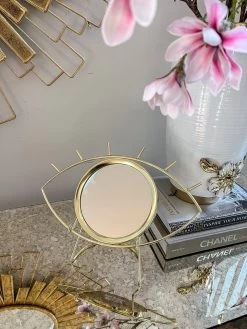 Evil Eye Table Top Mirror With Stand (2 Colors) -Home Essentials Shop image da0439a8 e07e 4620 833e d249b954486b new