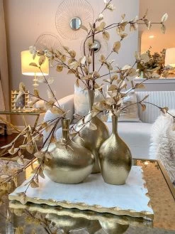 Slim Neck Hammered Texture Vase (3 Sizes)