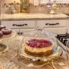 Gold Leaf Detailed Cake Plate W/ Textured Glass Dome -Home Essentials Shop image ecdd2e6a 7fd8 4242 bcff 4fc5bb723a95 new 1