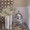 Oversized Silver Hammered Lid Apothecary Jar