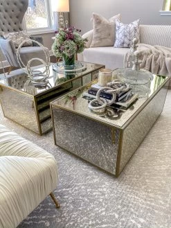 Large Round Glass Tray With Silver Handles And Ruffled Edge -Home Essentials Shop image f483cb85 93ae 4228 9906 51849cc1072a new