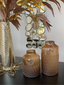 Amber Glass Textured Vase (2 Sizes) 13 Amber Glass Textured Vase (2 Sizes) -Home Essentials Shop image f87aa628 339c 49b8 bd8f d2f898f47b6d new