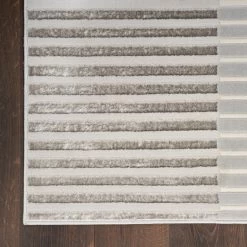 Inspire Me! Home Décor Brushstrokes Area Rug - Silver Grey -Home Essentials Shop ntvfloclo9rxohlbzl25