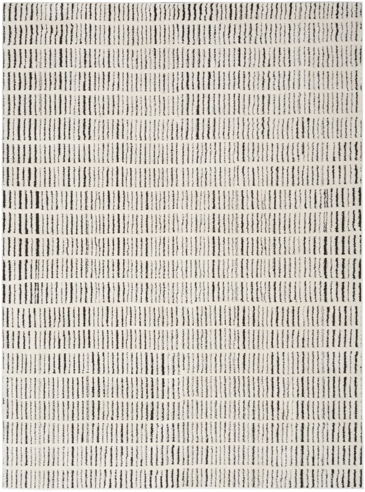 Modern Comfort Area Rug - Ivory Black Style 2 3 Modern Comfort Area Rug - Ivory Black Style 2