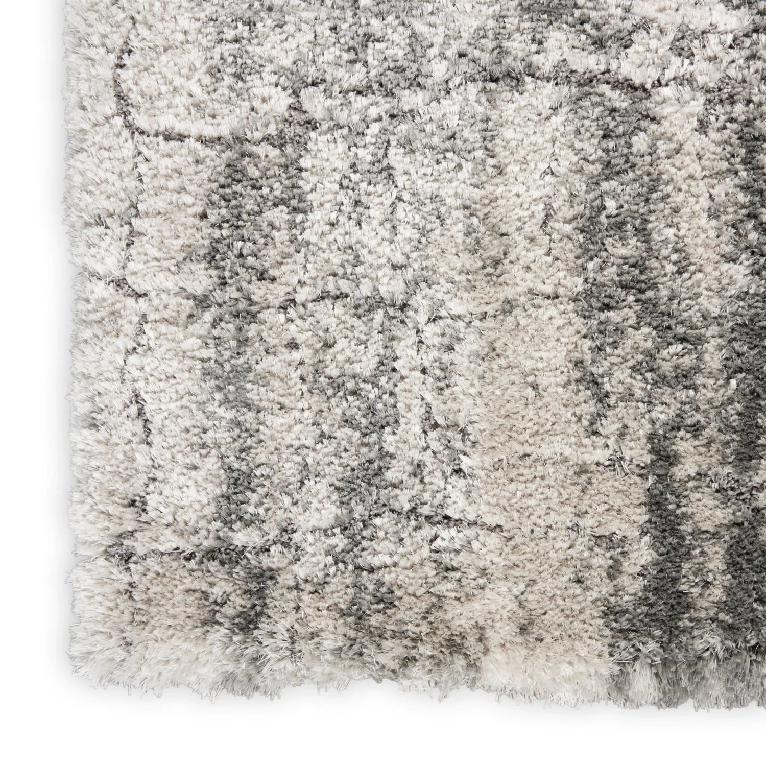 Luxurious Shag Area Rug - Ivory/Charcoal 7 Luxurious Shag Area Rug - Ivory/Charcoal - Image 5