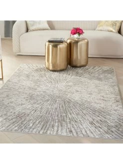Metallic Abstract Area Rug Style 1 - Grey/Mocha (4 Sizes) -Home Essentials Shop rl69jmszcp3sdavnvw2f new