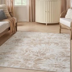 Inspire Me! Home Décor Iliana Area Rug - Ivory Grey With Gold Accents -Home Essentials Shop scaro3zql8d6zrznvq1q