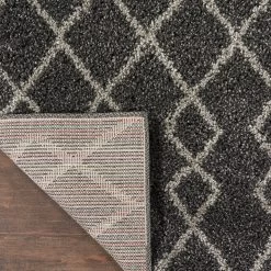 Geometric Shag Area Rug - Charcoal -Home Essentials Shop tl8grgap4bnbe4fpvnnt