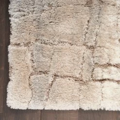 Luxurious Shag Area Rug - Ivory Beige -Home Essentials Shop ycywttnr1odsyvz3bg11