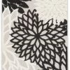 Aloha Area Rug - Black White Style 1 -Home Essentials Shop yvddarjmxokxooay5gio